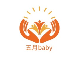 五月baby门店logo设计