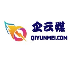 江苏企云媒logo标志设计
