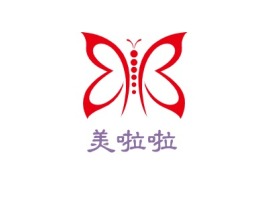 江苏美啦啦门店logo设计