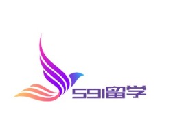 北京591留学logo标志设计