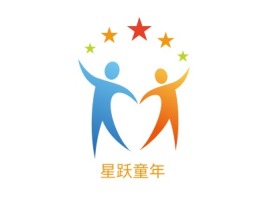 星跃童年logo标志设计