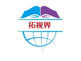拓视界logo标志设计