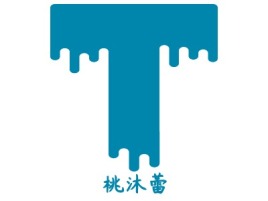 桃沐蕾logo标志设计