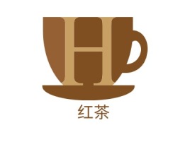 红茶店铺logo头像设计