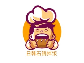 日韩石锅拌饭店铺logo头像设计