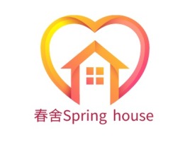 湖南春舍Spring house名宿logo设计