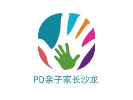PD亲子家长沙龙logo标志设计