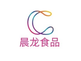 北京晨龙食品品牌logo设计