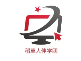 稻草人伴学团logo标志设计