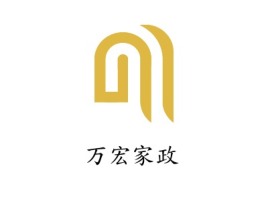 万宏家政公司logo设计