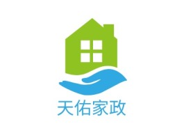 天佑家政门店logo设计