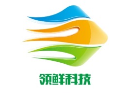 领鲜科技公司logo设计