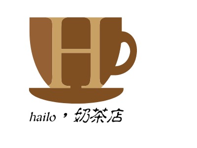 hailo，奶茶店LOGO设计