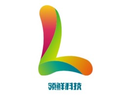 领鲜科技公司logo设计