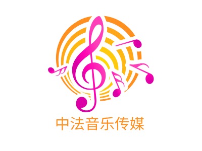 中法音乐传媒LOGO设计