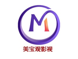 辽宁美宝观影视logo标志设计