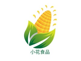 小花食品品牌logo设计