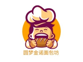 圆梦金诺面包坊品牌logo设计