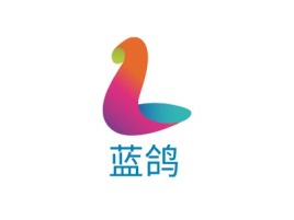 上海蓝鸽公司logo设计