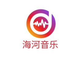 海河音乐logo标志设计