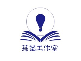 陕西蒜苗工作室logo标志设计