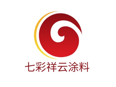 七彩祥云涂料LOGO設(shè)計(jì)