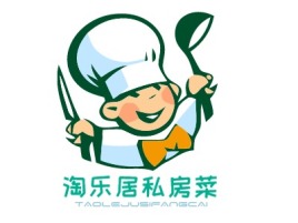 淘乐居私房菜店铺logo头像设计