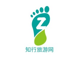 知行旅游网logo标志设计