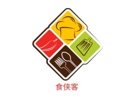 吉林食侠客店铺logo头像设计