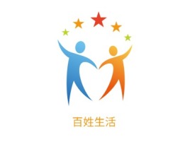 百姓生活logo标志设计