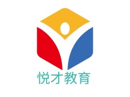 悦才教育logo标志设计