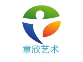 童欣艺术logo标志设计