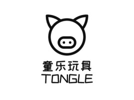 童乐玩具TONGLE店铺标志设计