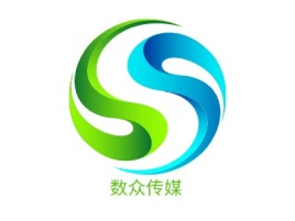 数众传媒logo标志设计