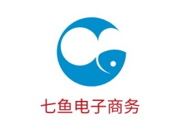 七鱼电子商务品牌logo设计