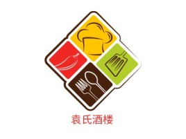 袁氏酒楼店铺logo头像设计