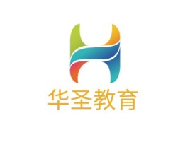 华圣教育logo标志设计