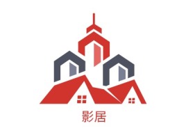 影居名宿logo设计