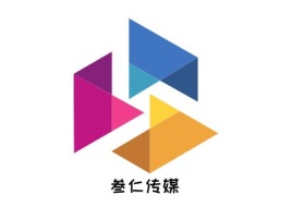 叁仁传媒logo标志设计
