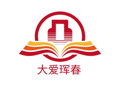 大爱珲春logo标志设计