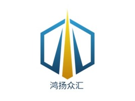 鸿扬众汇logo标志设计