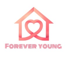 Forever  young名宿logo设计
