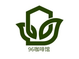 96咖啡馆店铺logo头像设计