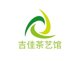 吉佳茶艺馆logo标志设计