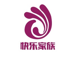 湖北快乐家族logo标志设计