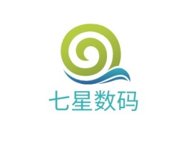 广西七星数码公司logo设计