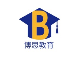 博思教育logo标志设计