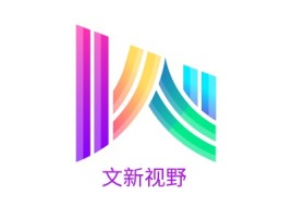 文新视野logo标志设计
