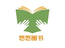 天津悠悠图书logo标志设计