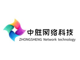 中胜网络科技企业标志设计